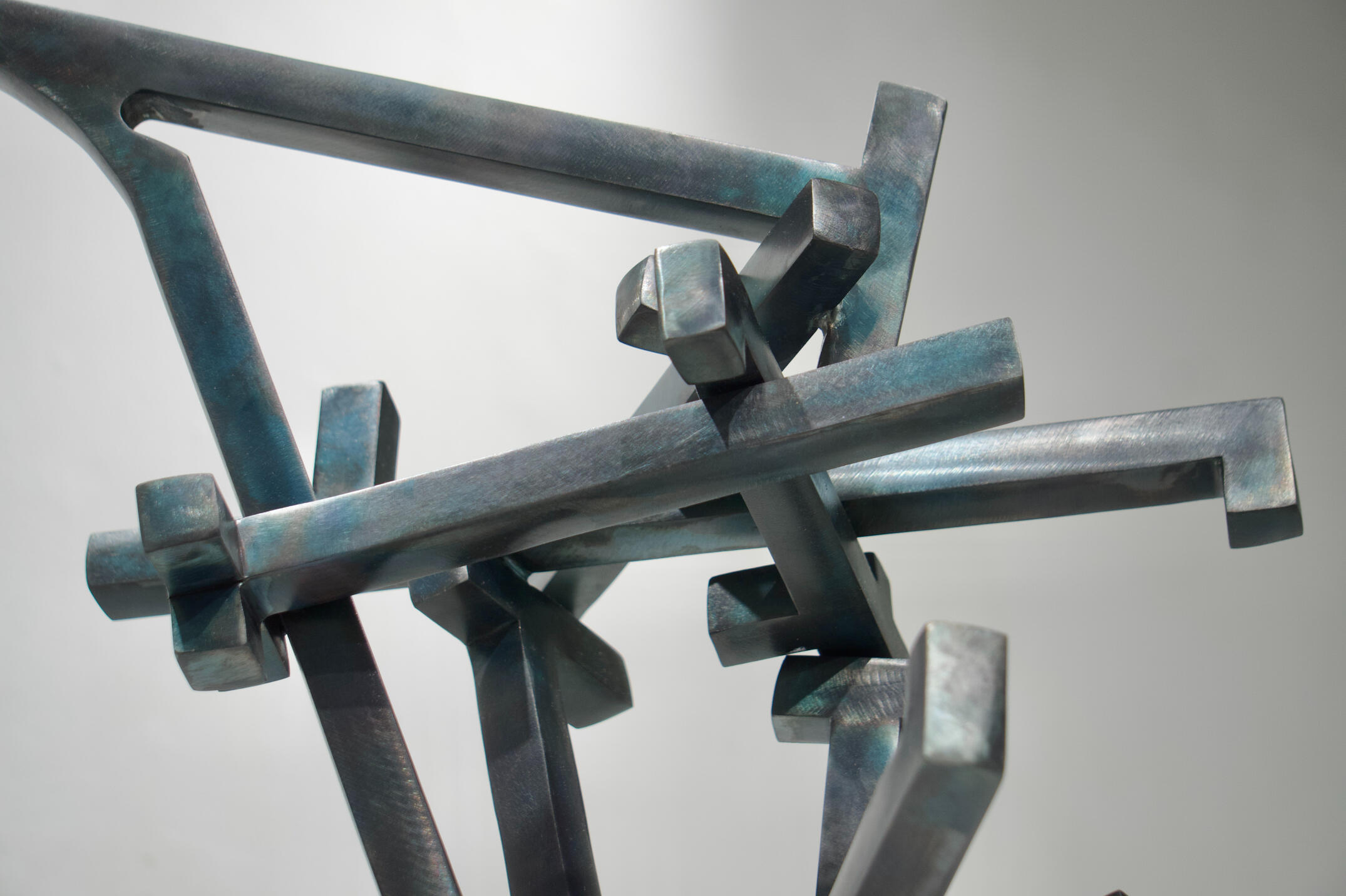 Foreman (detail). 22x15x18in, steel, 2024.