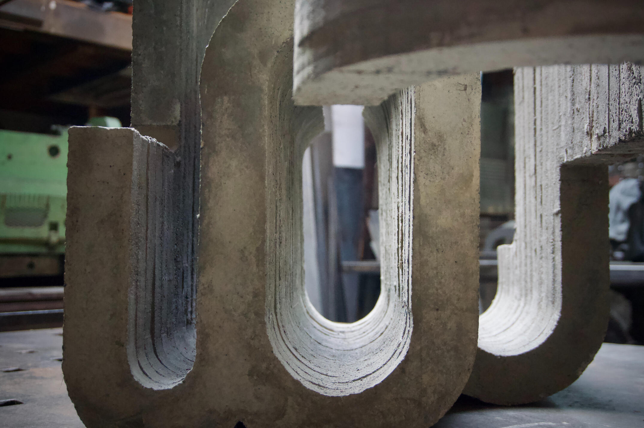 Homage to the Basilica of St. Denis. 27x28x19in, concrete, 2019.