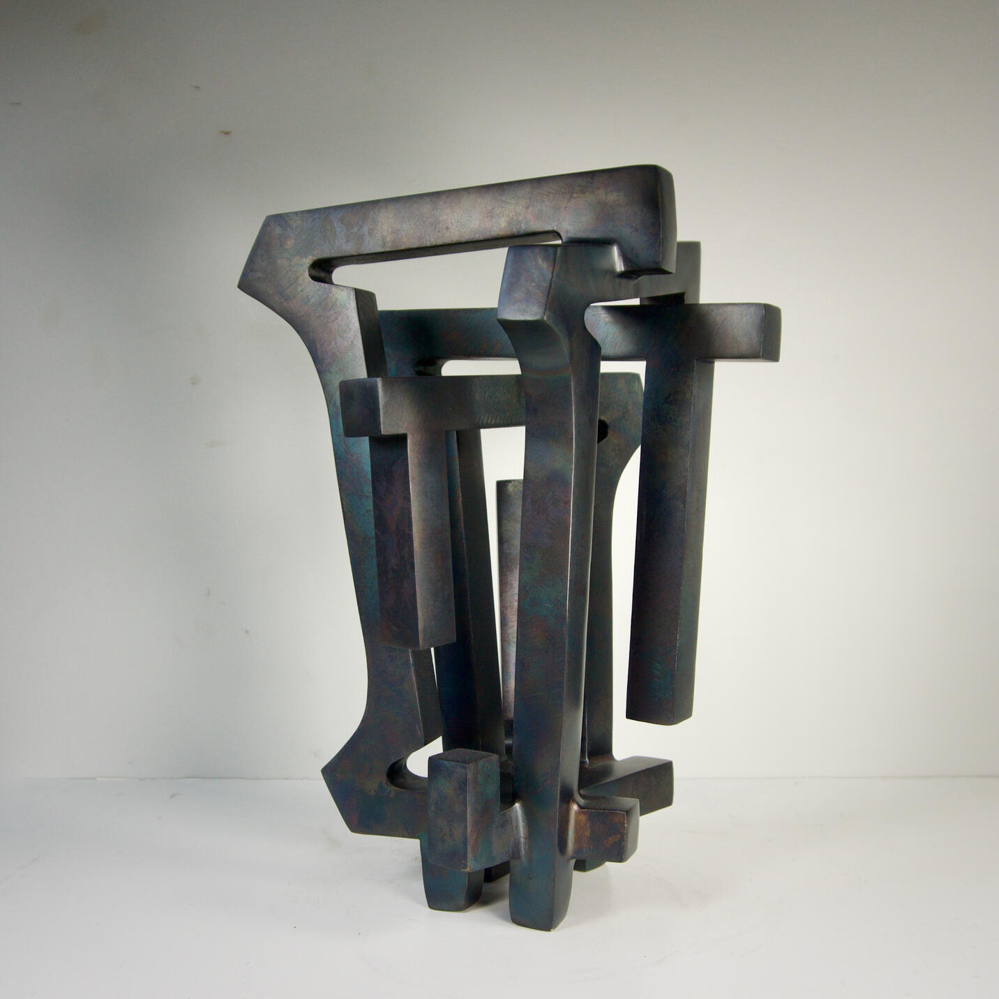 Bone Conduction IV, 16x9x10in, steel, 2022.